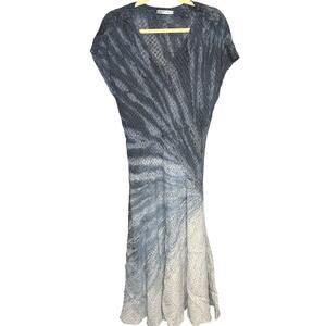 Luna Luz Ombre Linen Dress Women's Size XL